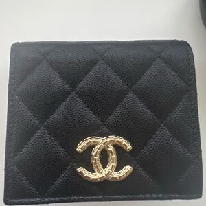 Chanel Black Quilted Bifold Wallet